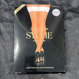 Honey Birdette Sylvie Luxury Thigh High Stockings